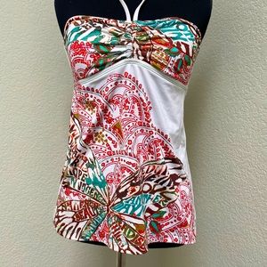 Lucky Brand Butterfly Swim Tank Top